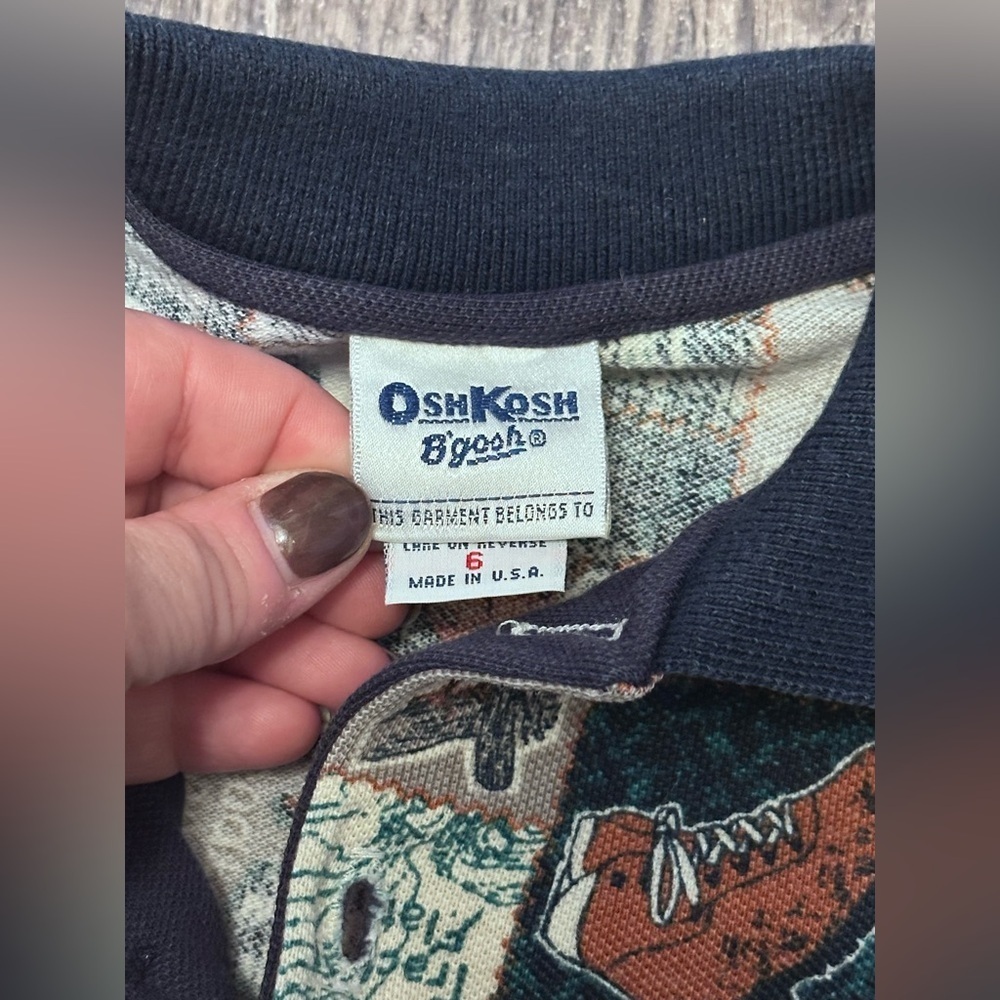 Vintage OshKosh B’gosh Long Sleeve Pattern Size 6 - Picture 3 of 4